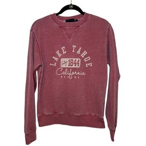 Oceanbeach Crew Red Graphic Soft Sweatshirt San Diego Size: Small
